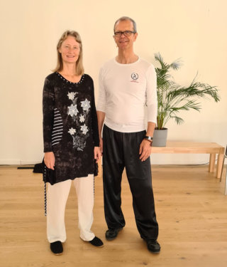 Thierry Doctrinal et Marion Sonnleitner lors du Stage � Ming Shan 2021
